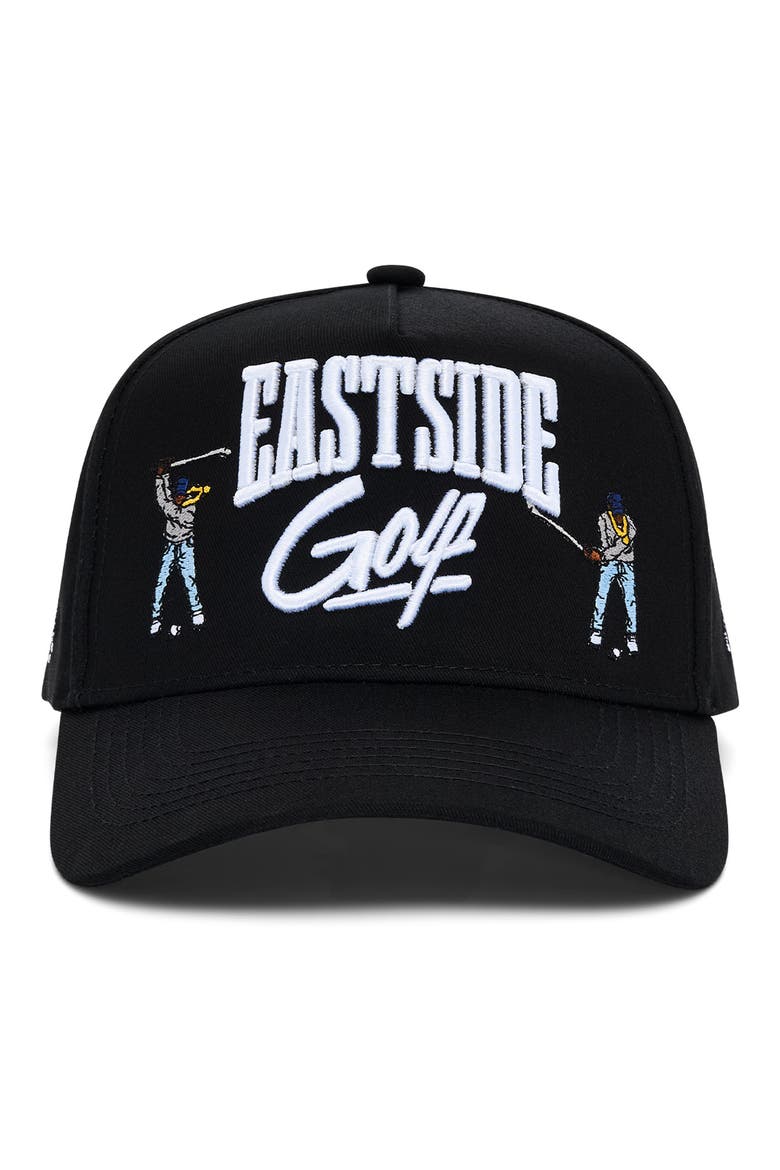 Sequence Embroidered Snapback Hat, Alternate, color, BLACK
