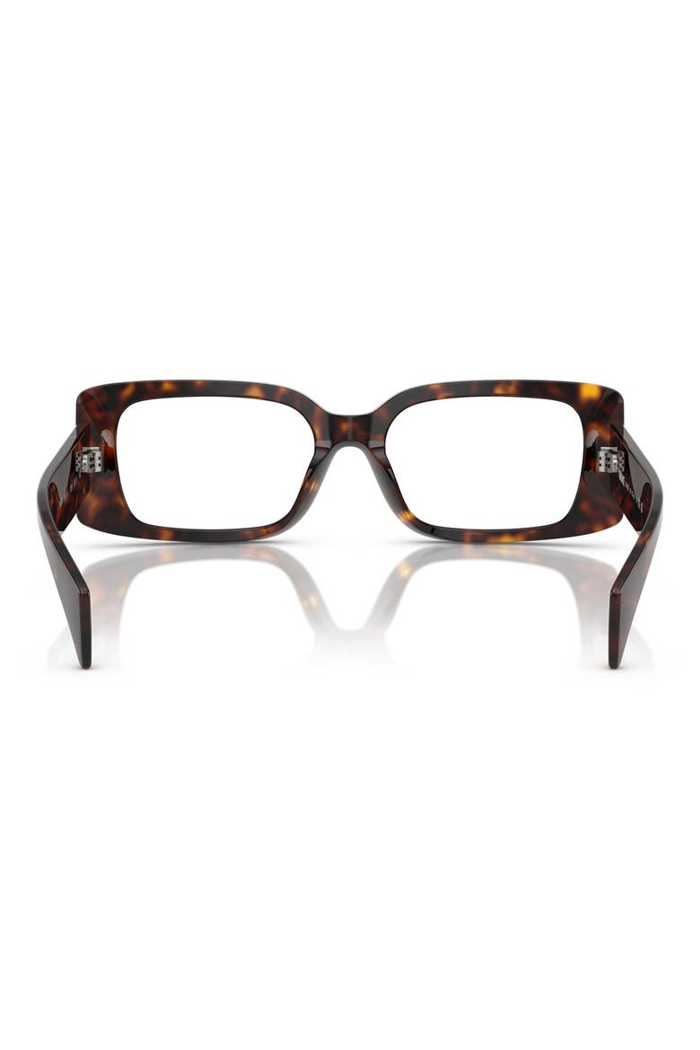 51mm Rectangular Optical Glasses, Alternate, color, HAVANA