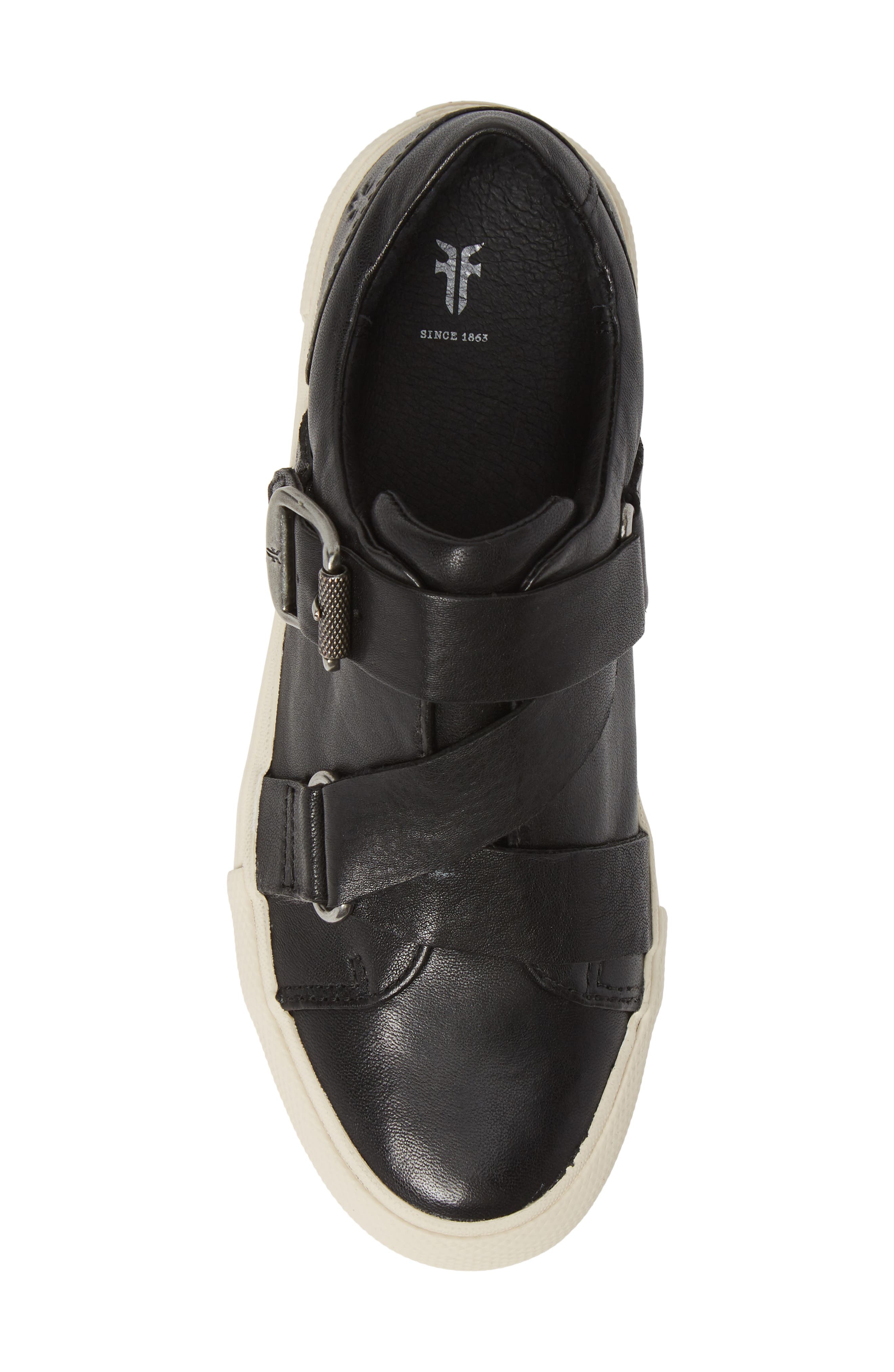 Frye Gia Moto Low Sneaker, Alternate, color, 