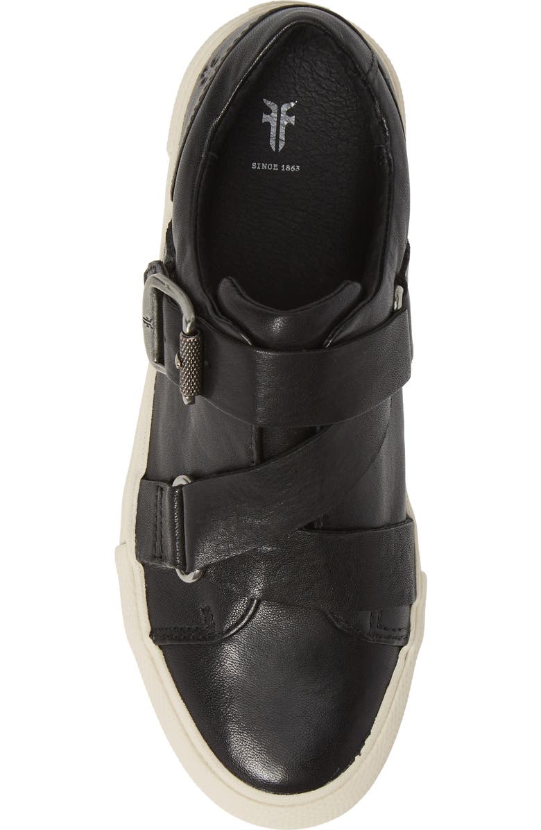 Frye Gia Moto Low Sneaker, Alternate, color,