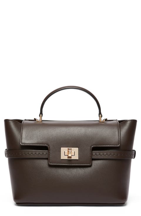 Margy Leather Top Handle Bag