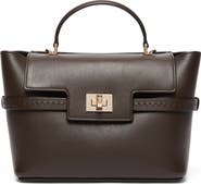 Max Mara Margy Leather Top Handle Bag