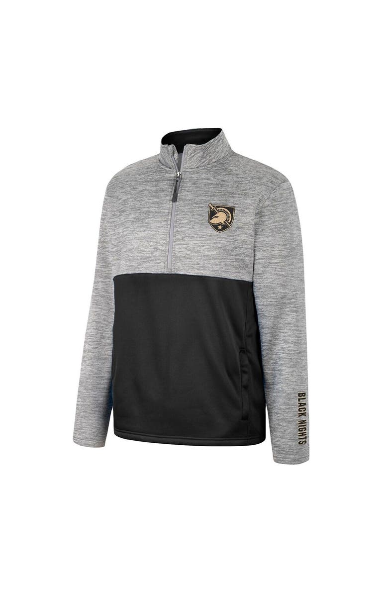 COLOSSEUM Men's Colosseum Gray Army Black Knights John Half-Zip Jacket, Alternate, color, 