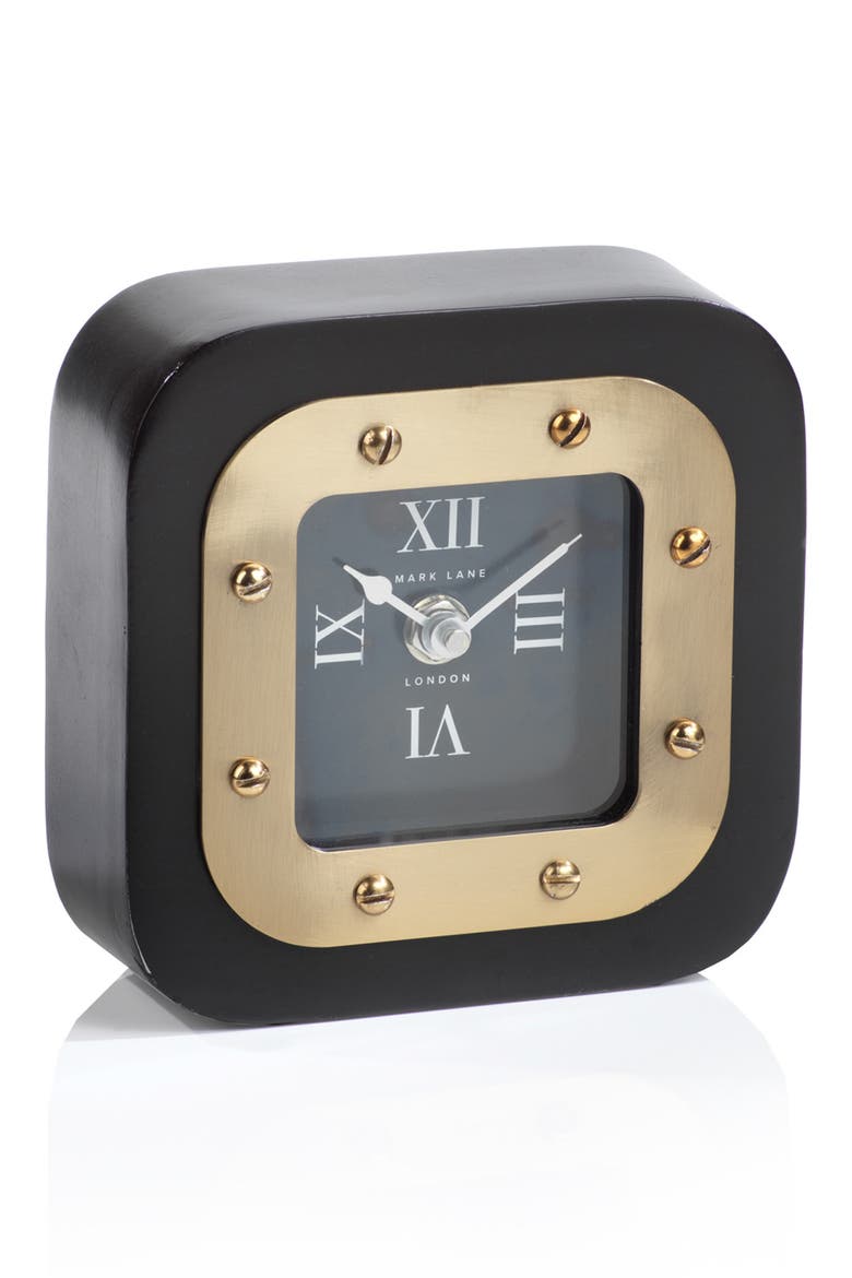 Mark Lane Table Clock, Main, color, BLACK