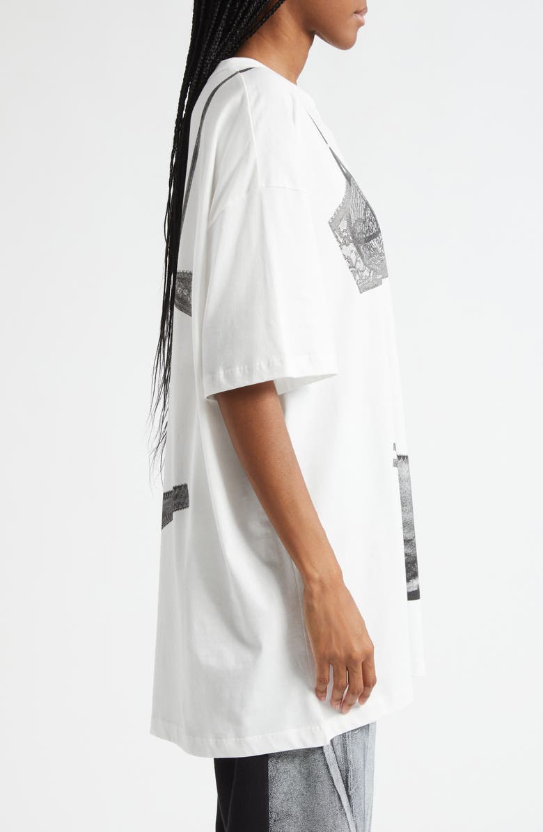 Vaquera Trompe l'Oeil Lingerie Tall Graphic T-Shirt, Alternate, color, Off White 1