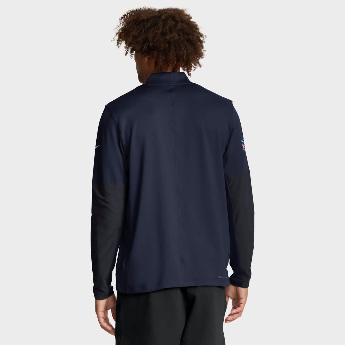 Men's Nike Navy Dallas Cowboys Sideline Dri-FIT Half-Zip Pullover - image 2