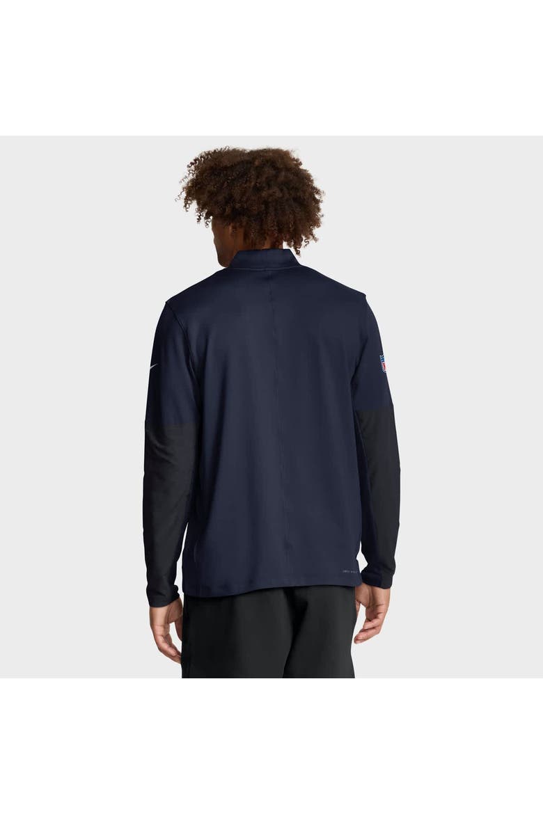 Men's Nike Navy Dallas Cowboys Sideline Dri-FIT Half-Zip Pullover, Alternate, color, Navy
