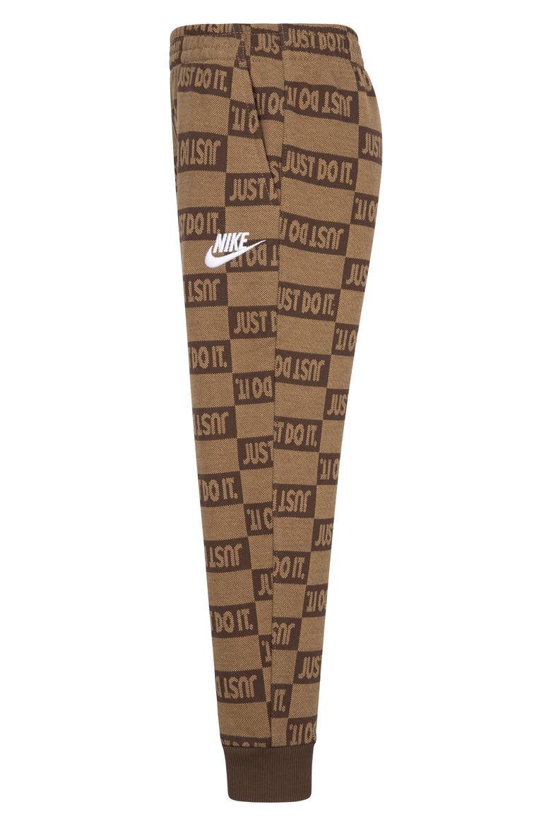 Kids' Textured Club Fleece Joggers, Alternate, color, FLAX