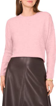 Vince Camuto Exposed Seam Crewneck Sweater