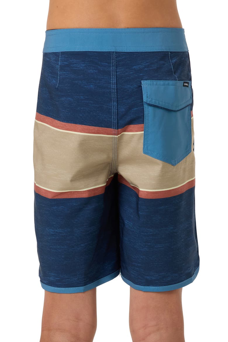 Kids' Lennox Scallop Swim Trunks, Alternate, color, NAVY
