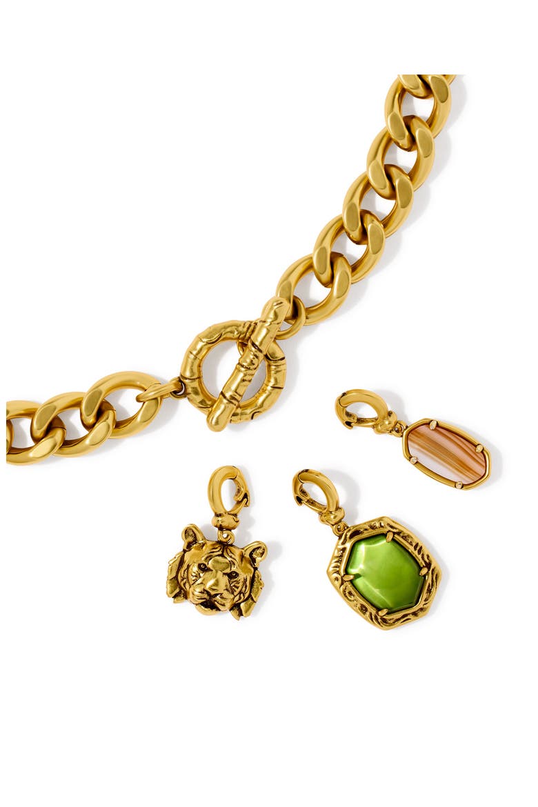 Raina Charm Necklace, Alternate, color, VINTAGE GOLD MULTI MIX