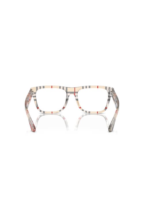 Burberry 55mm Square Optical Glasses In Multi