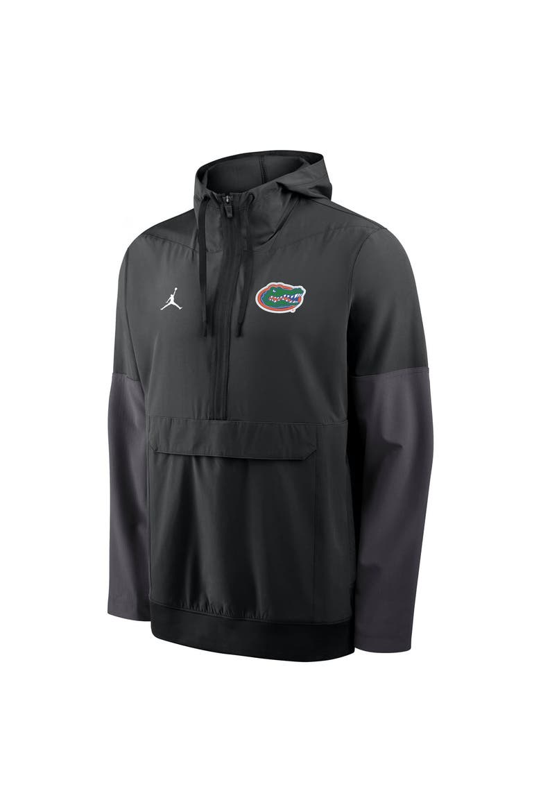 Men's Jordan Brand Black Florida Gators Anorak Half-Zip Hooded Jacket, Alternate, color, Black