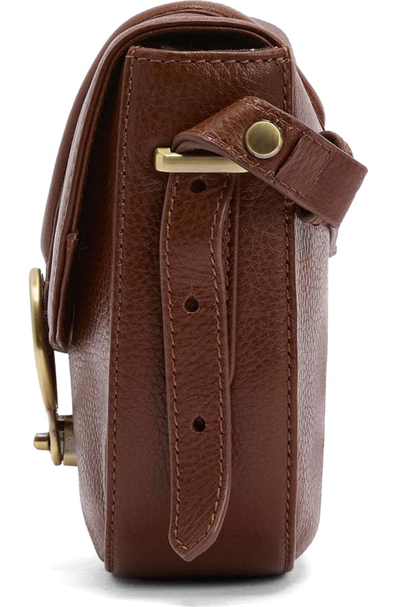 Barbour Elm Leather Crossbody Bag, Alternate, color, Brown