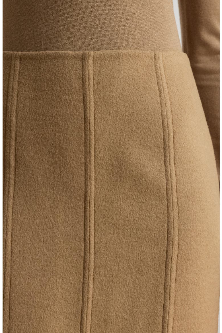 Midi Pencil Skirt, Alternate, color, CAMEL BEIGE