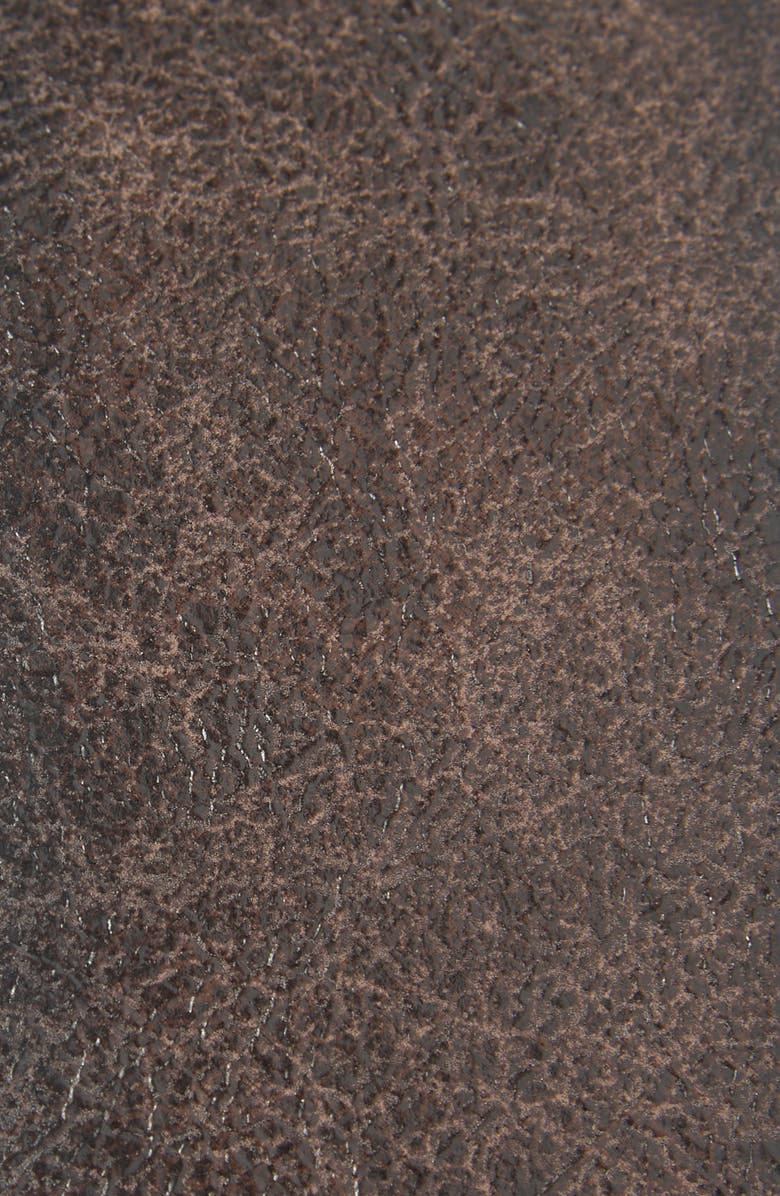 Steve Madden Burnished Edge Stretch Faux Leather Belt, Alternate, color, Espresso