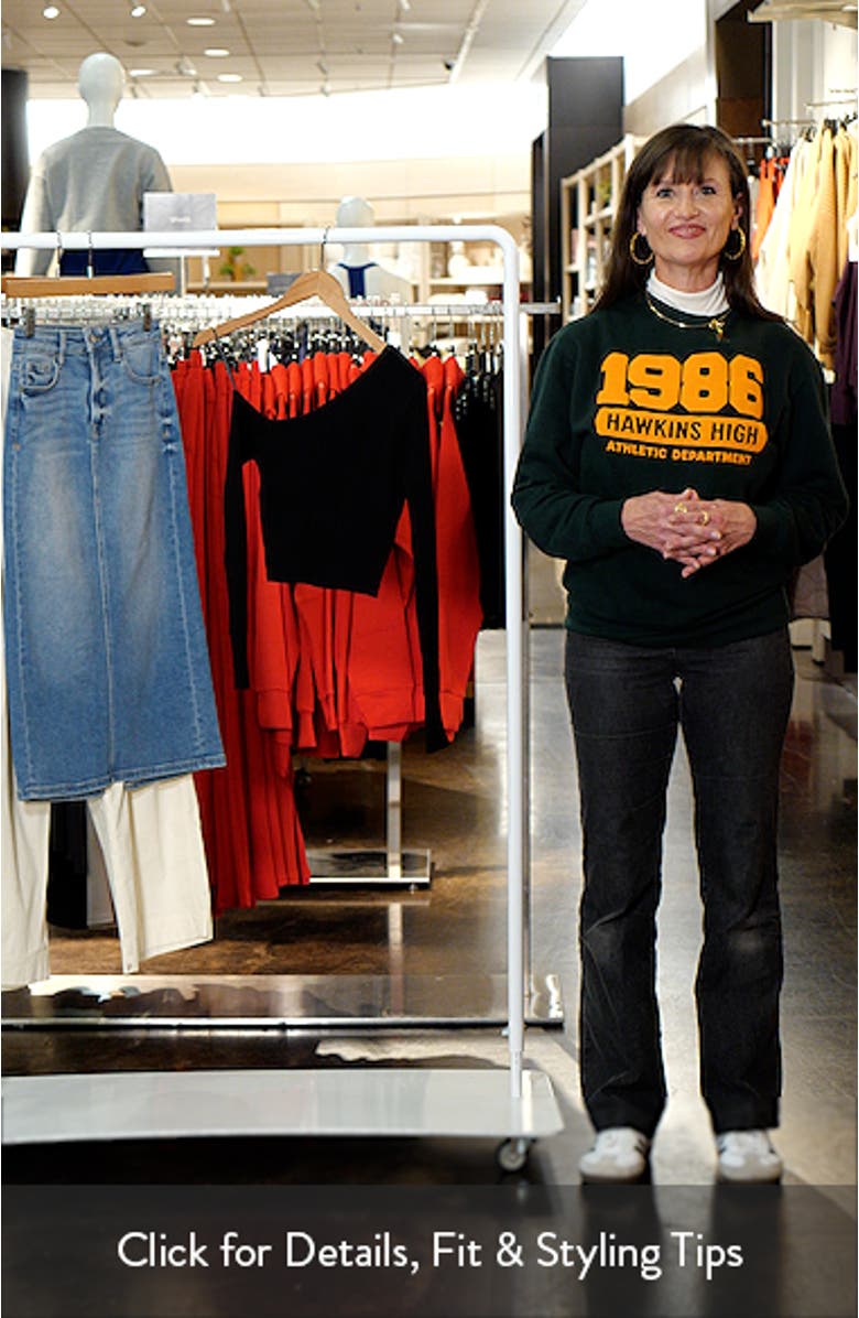 One-Shoulder Rib Knit Crop Top, sales video thumbnail