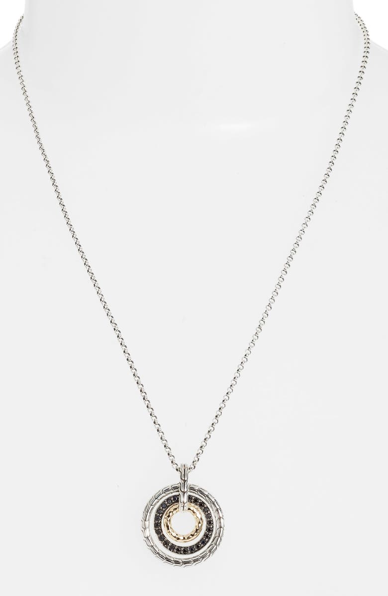 John Hardy Classic Chain Hammmered Pendant, Alternate, color,