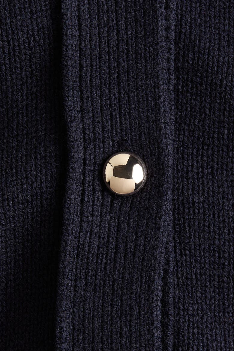 Short-sleeved Cardigan, Alternate, color, Navy blue