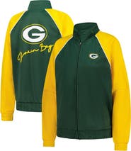 G-III 4HER BY CARL BANKS Women's G-III 4Her by Carl Banks Green Green Bay Packers Replay Full-Zip Track Jacket
