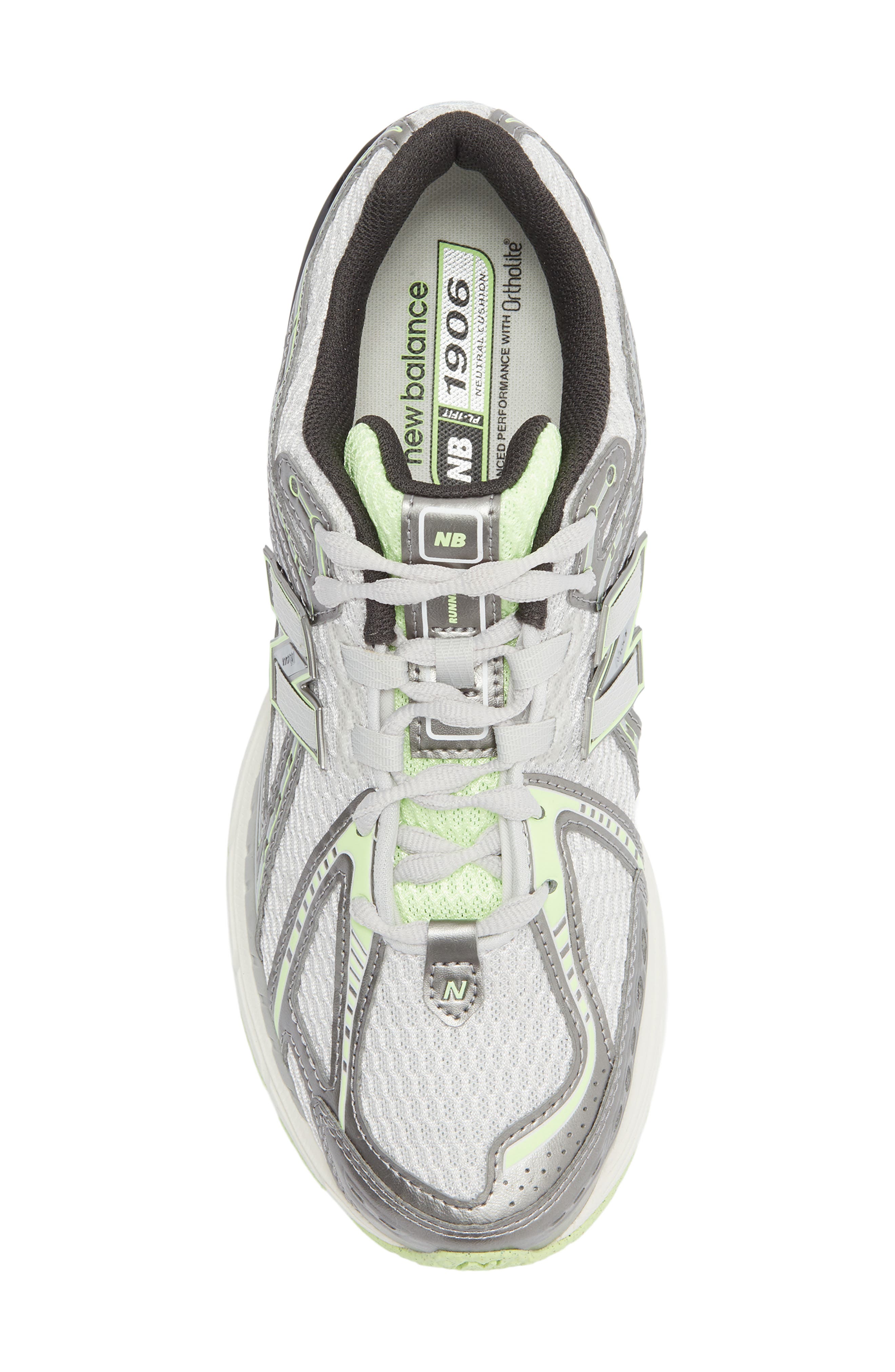 New Balance 1906R Running Shoe, Alternate, color, Silver Metallic/ Mint Flash