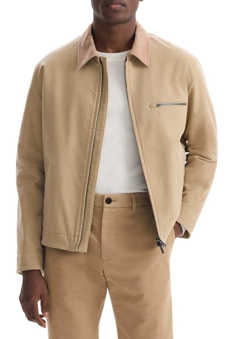 Zip-Up Brushed Cotton Twill Jacket (Men) | Nordstromrack