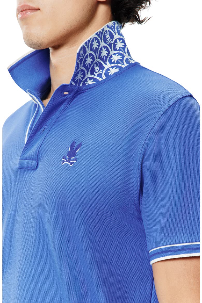 Brad Tipped Cotton Piqué Polo, Alternate, color, AMPARO BLUE