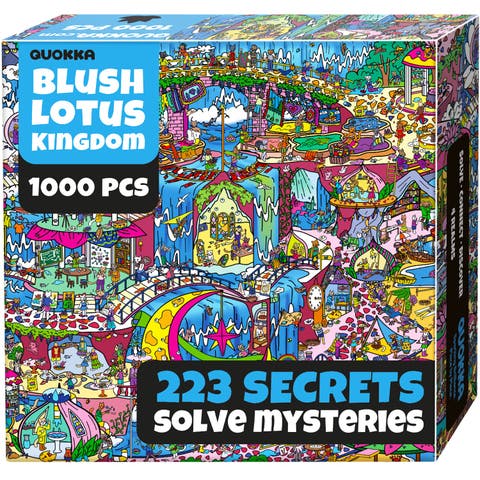 1000 Piece Jigsaw Puzzle for Adults - Furfloat Kingdom, Twigtail Kingdom, Rocktail Kingdom & Blush Lotus Kingdom