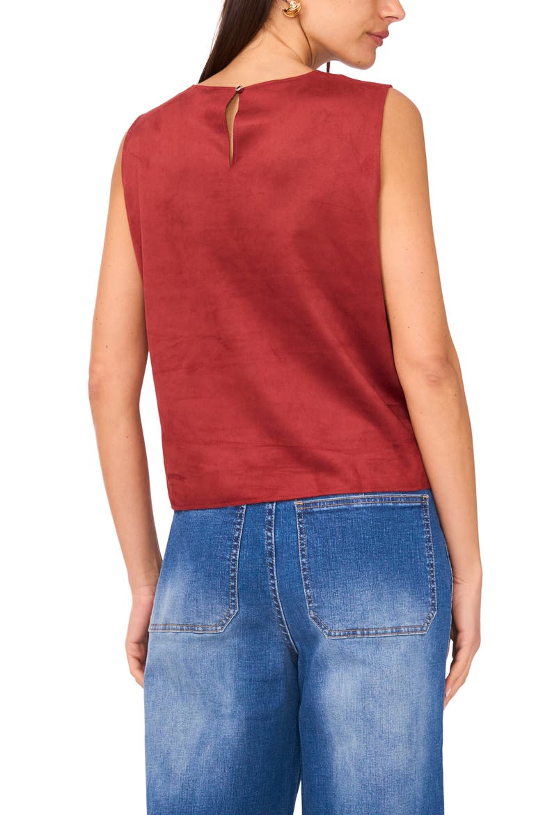 Faux Suede Tank, Alternate, color, RUSTIC