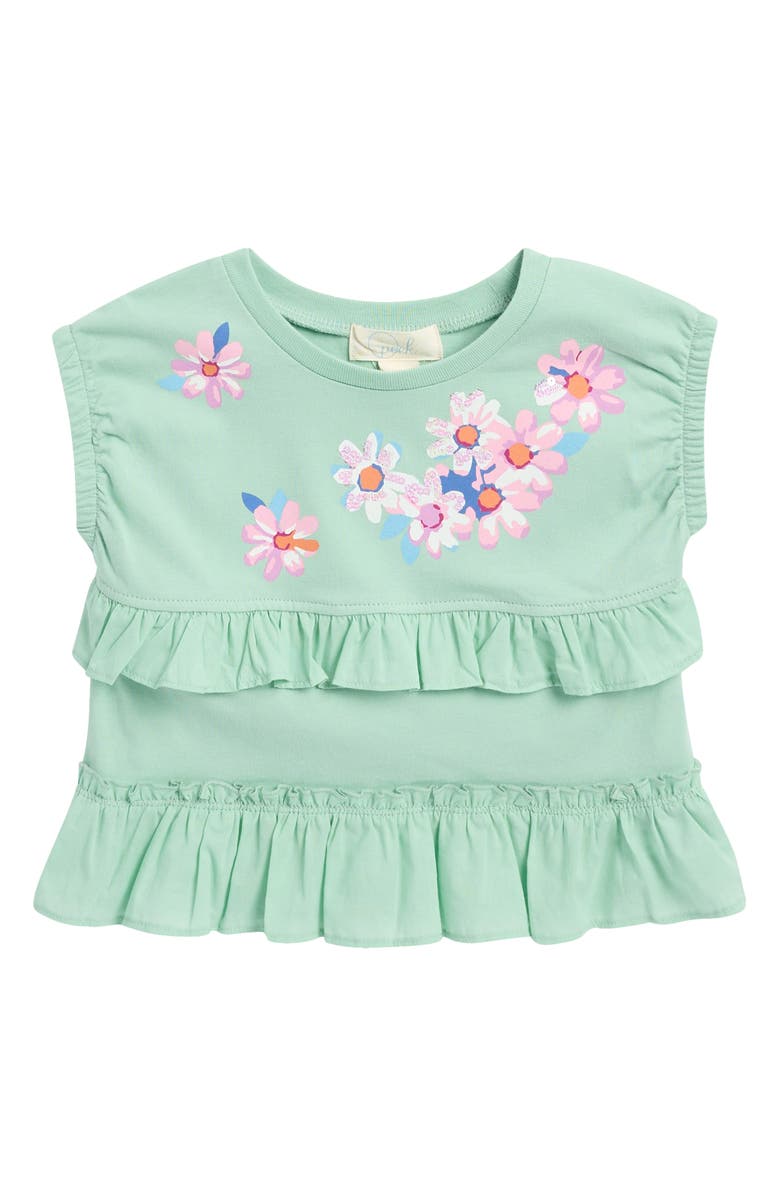 Peek Aren't You Curious Kids' Sequin Ruffle Top, Main, color, 