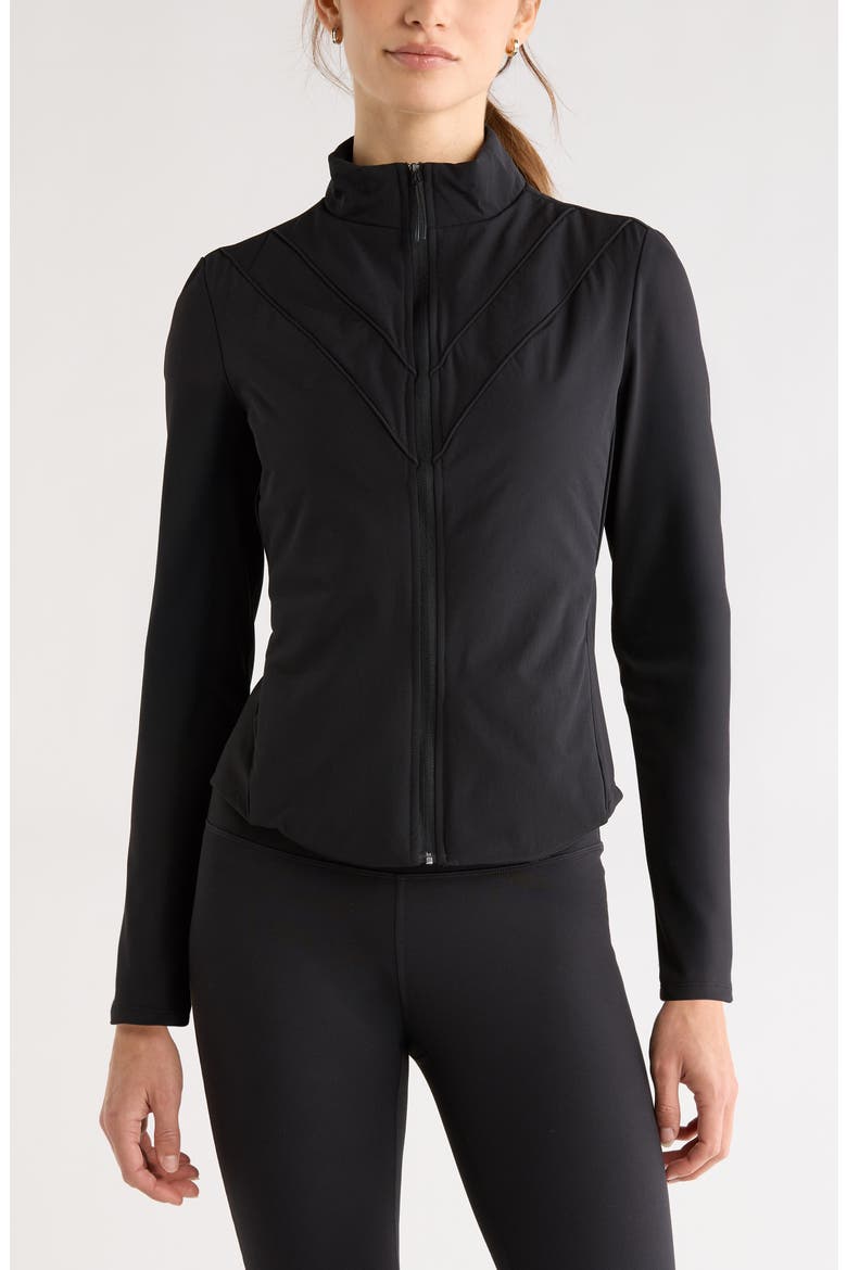 Tiebreaker Performance Hybrid Jacket, Main, color, BLACK