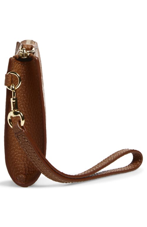 Marc Jacobs Pochette The Leather Pouch Argan Oil In Brown