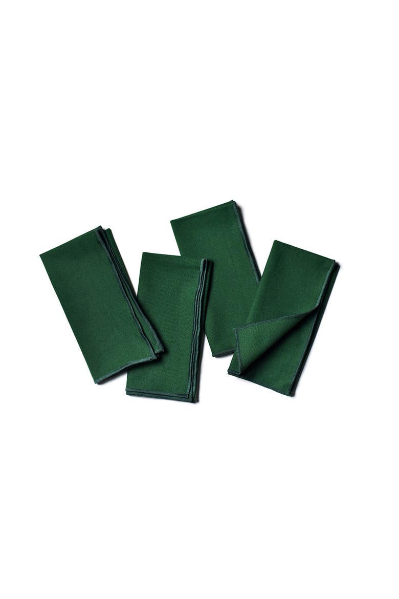 Pine Color Block Napkins Set of 4, Alternate, color, Green