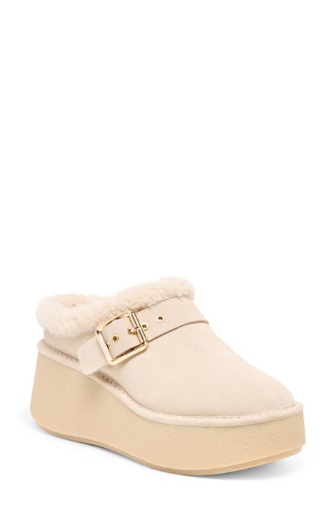 Oslo Plush Platform Mule