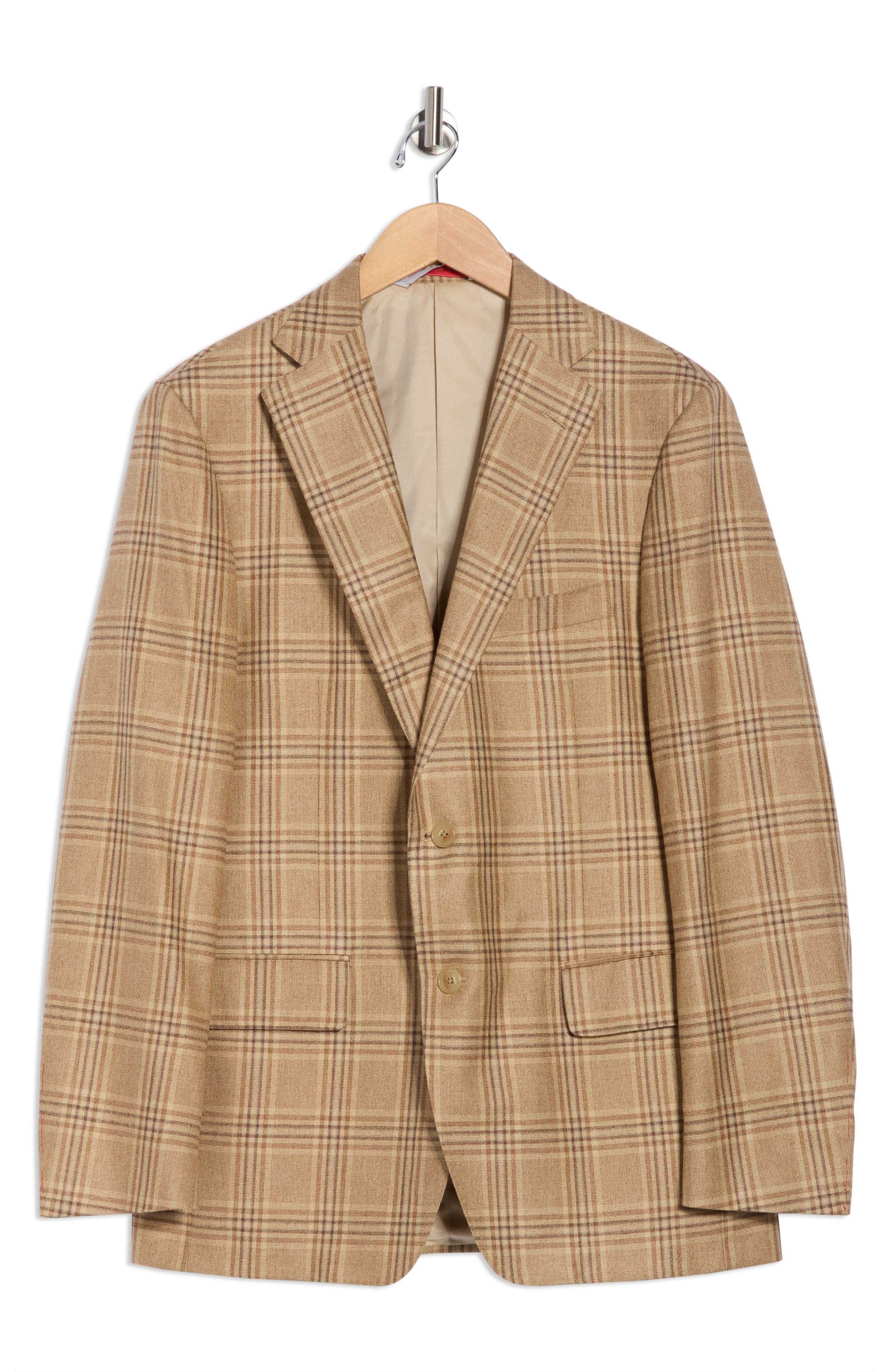 Samuelsohn Plaid Silk & Cashmere Sport Coat