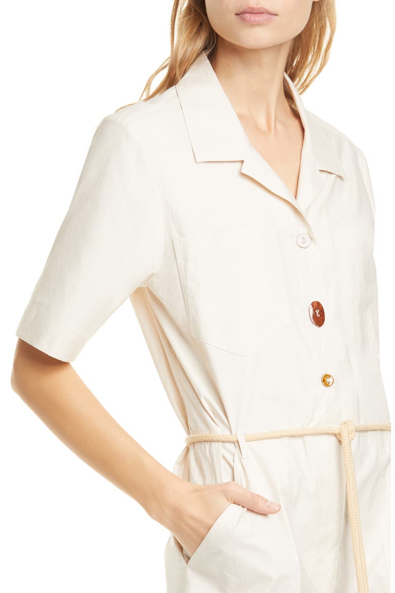 Zuni Organic Cotton Jumpsuit, Alternate, color, OFF-WHITE