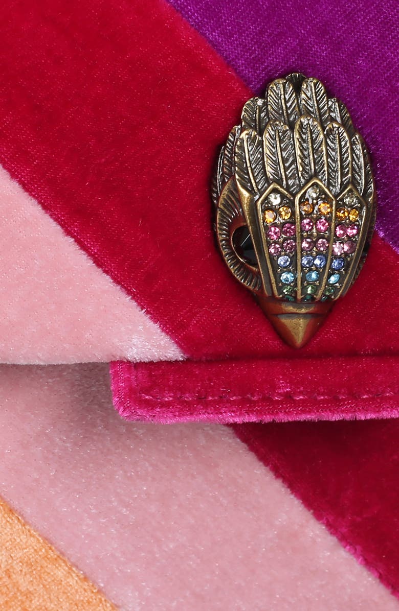 Kurt Geiger London Rainbow Shop Mini Kensington Velvet Bag, Alternate, color,