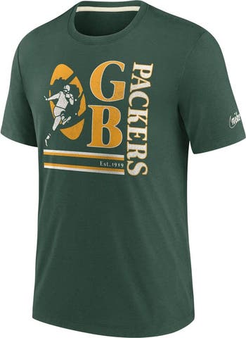 Nike Men's Nike Green Green Bay Packers Wordmark Logo Tri