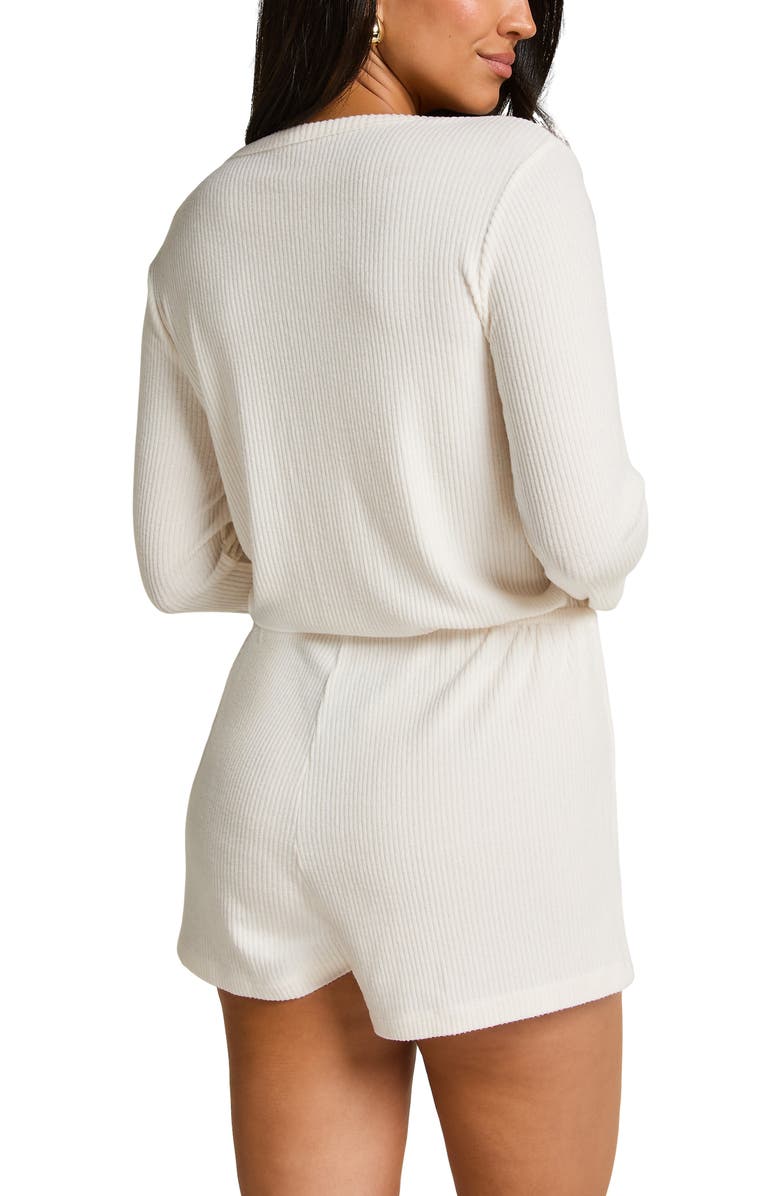 Hunkemöller Short Jersey Rib Sleep Set, Alternate, color, White