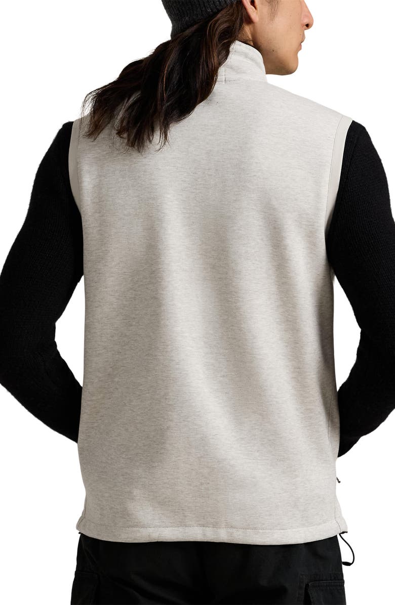 Polo Ralph Lauren Double Knit Zippered Vest, Alternate, color, Light Sport Heather