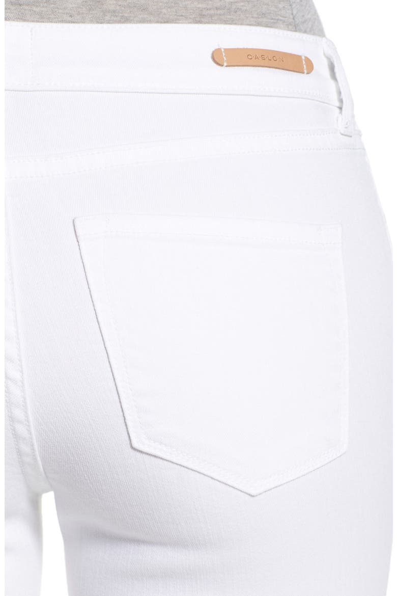 Stretch Ankle Skinny Jeans, Alternate, color, WHITE