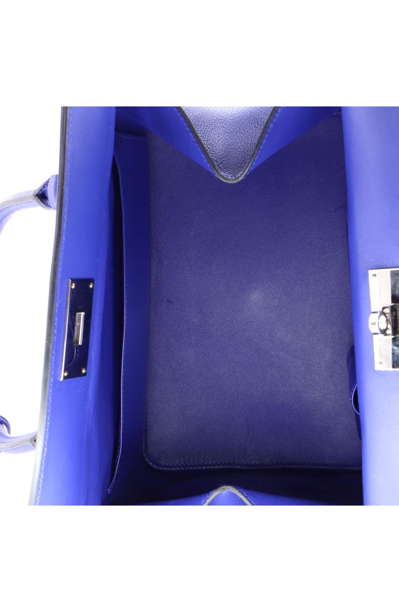 Pre-Owned Hermes Toolbox Bag Evercolor 26, Alternate, color, Bleu Electrique