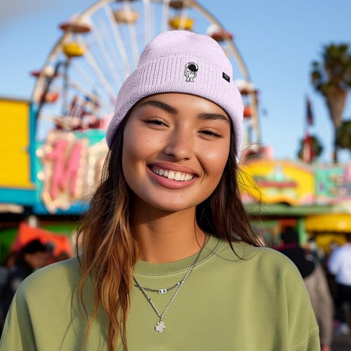 Dalix Astronaut Beanie In Lavender
