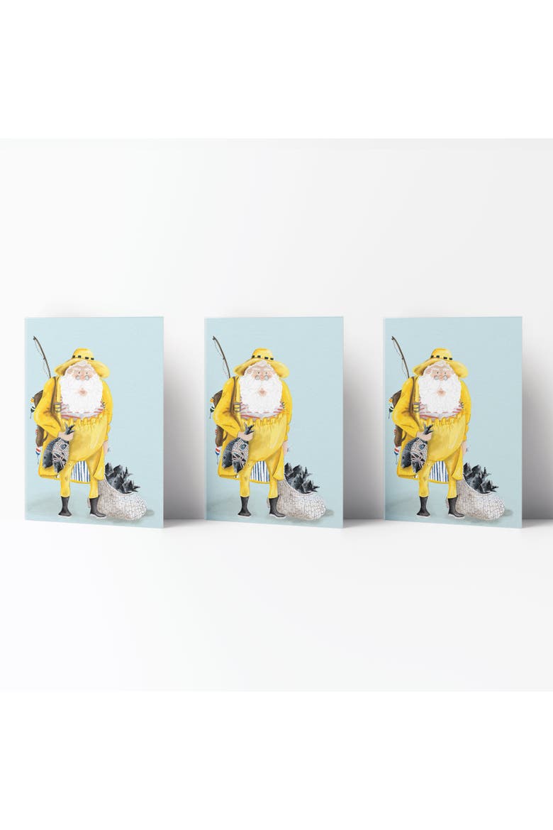Winter/Holiday Greeting Cards "Santa Fisherman", Main, color, Multi-Pack