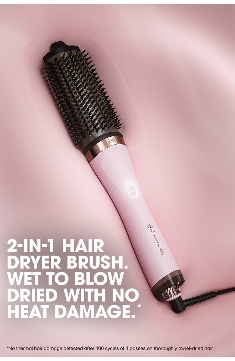 ghd Duet Blowdry 2-in-1 Hair Dryer Brush in Pink Sorbet, Alternate, color, Pink