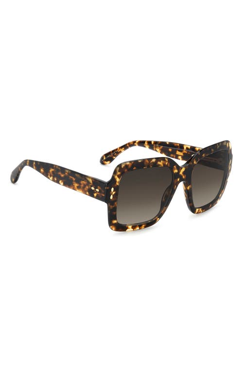 Isabel Marant 54mm Gradient Square Sunglasses In Brown