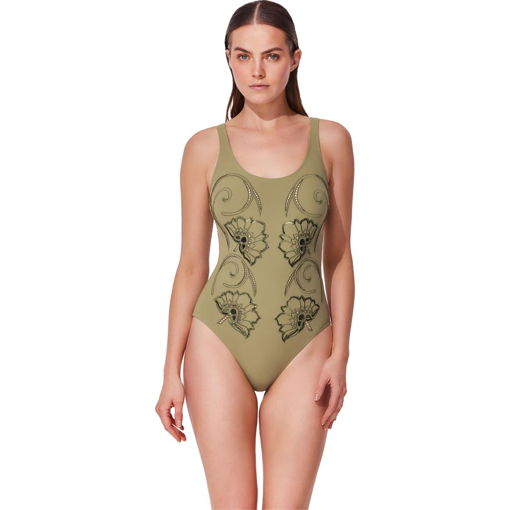 Gottex Hokkaido Scoop Neck One Piece Swimsuit In Green