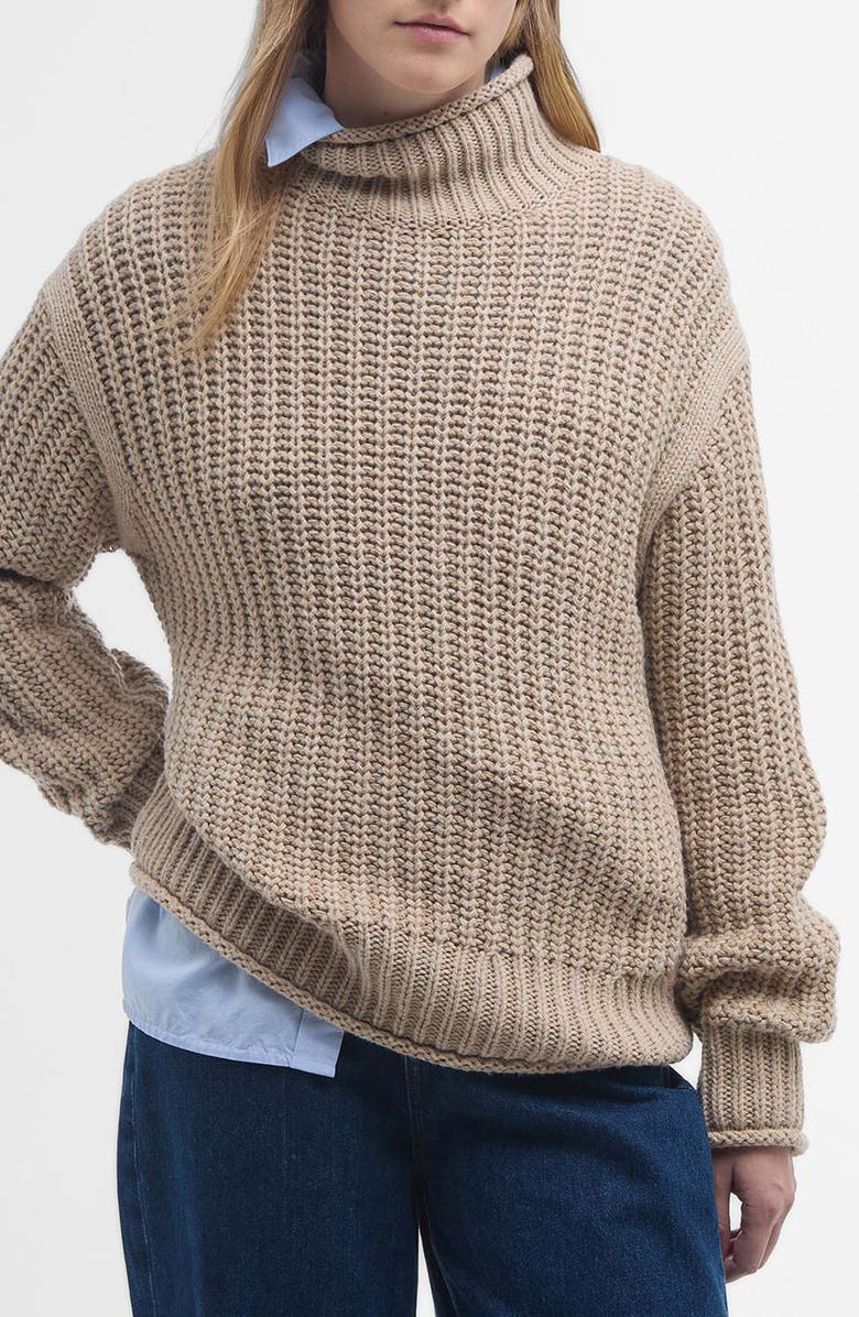 Barbour Rockcliffe Cotton & Wool Blend Sweater, Main, color, 