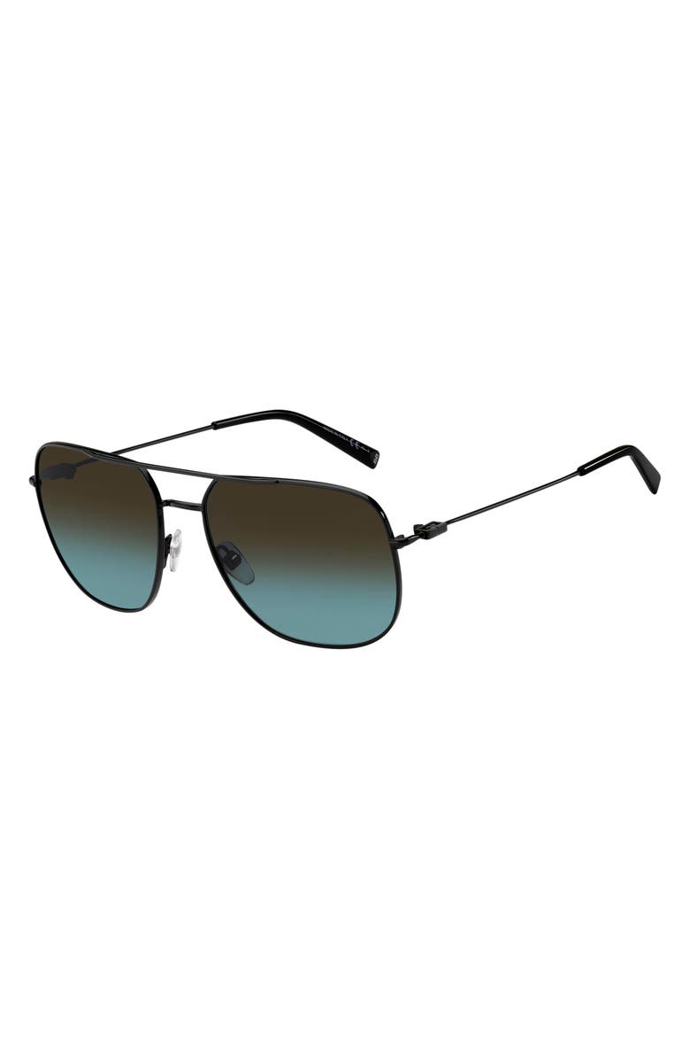Givenchy 59mm Gradient Aviator Sunglasses | Nordstromrack display picture 1