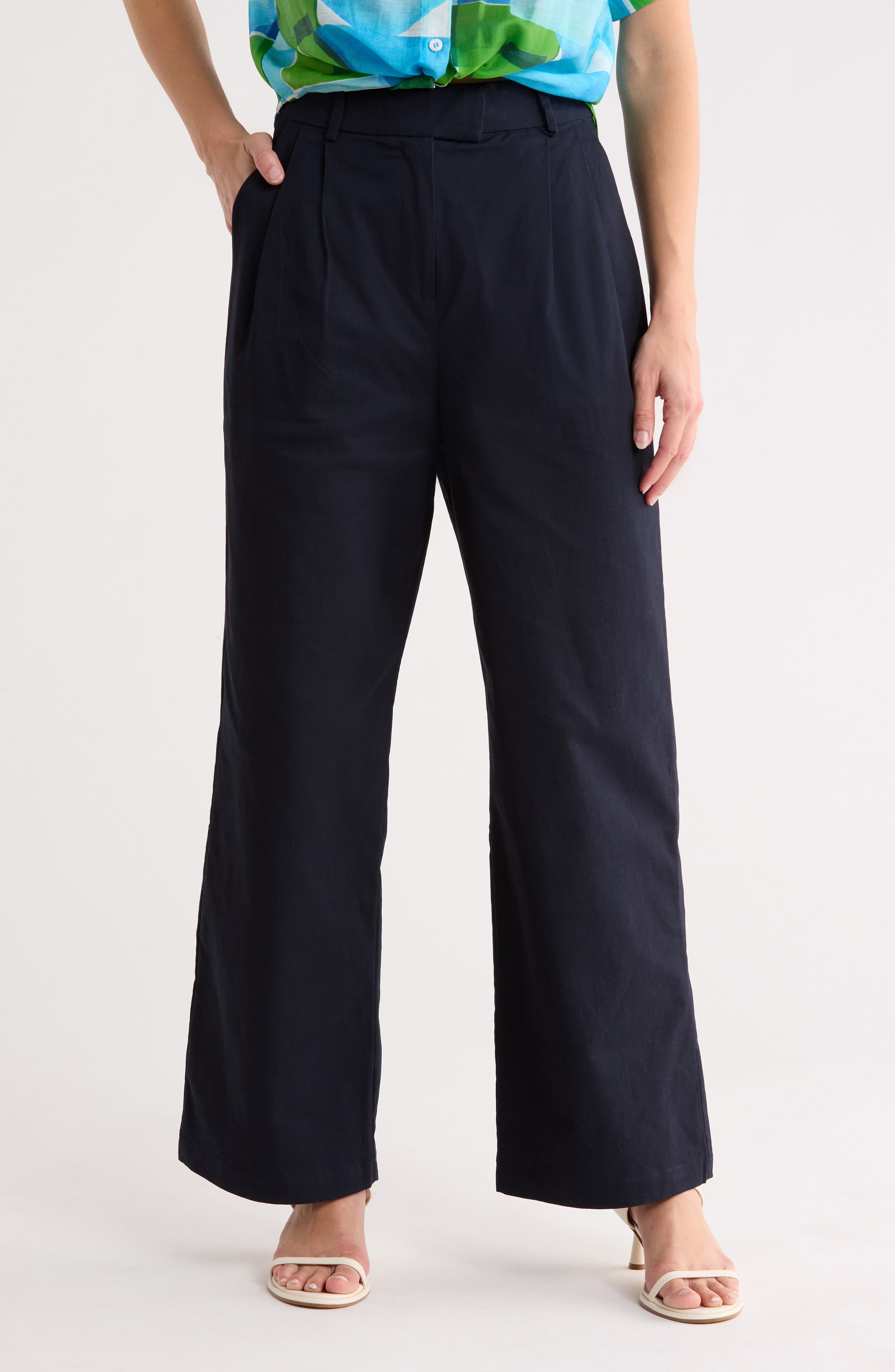 FRNCH Albane Woven Wide Leg Pants